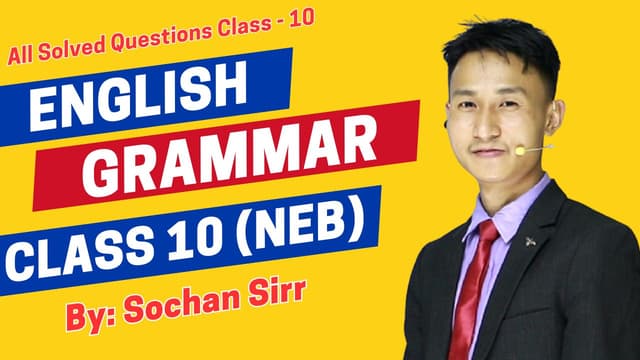 class-10-english-grammar-:-all-solved-grammar-questions